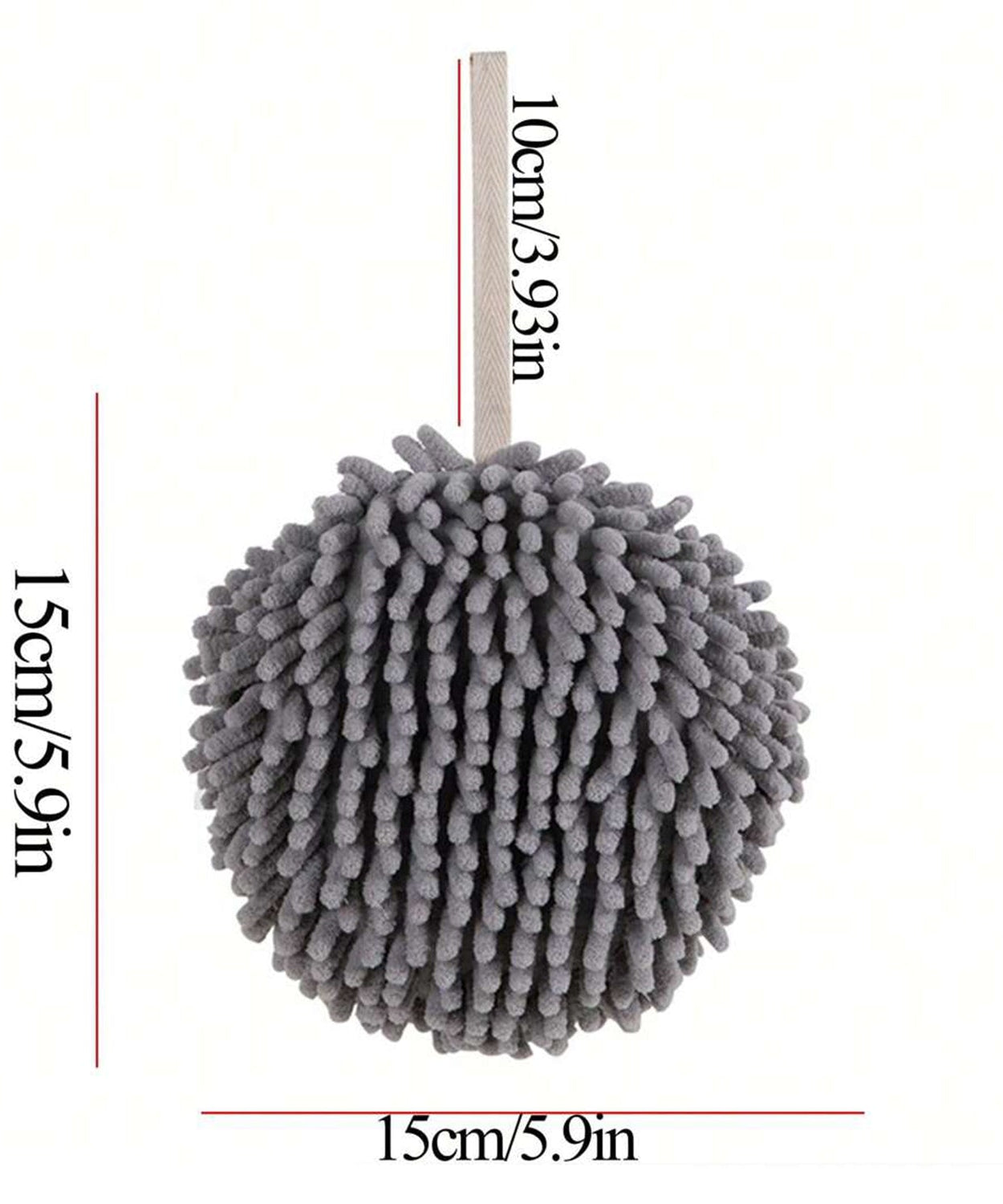 Microfiber hanging hand towel, ultra absorbent