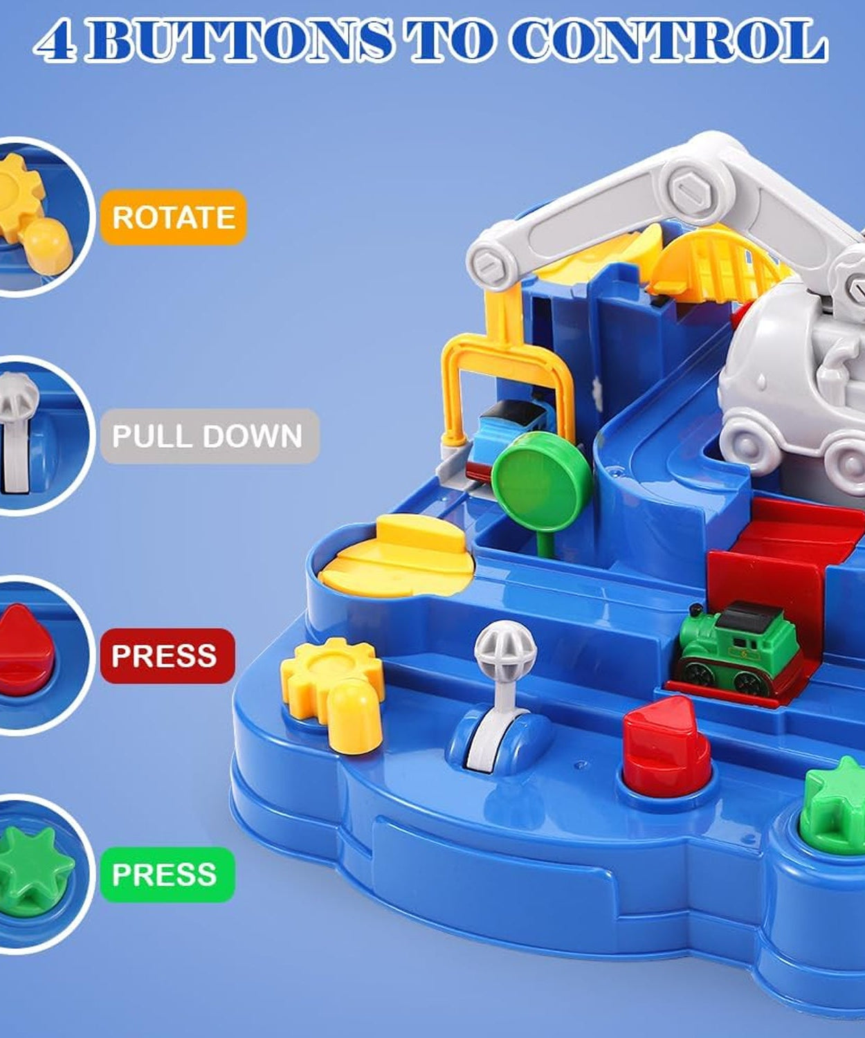 Adventure Toys, City Rescue Preschool Toy, Race Tracks for Boys, Parent-Child Interactive Kids Race Car Track Play sets (Adventure Toy)