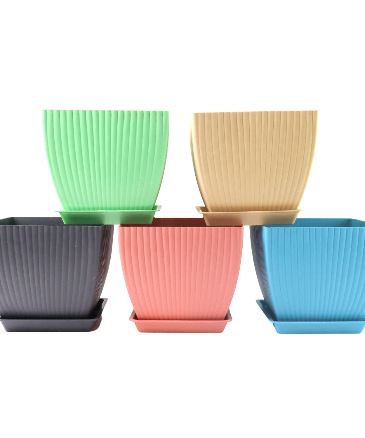 Home & Garden Square Flower Pots Set
