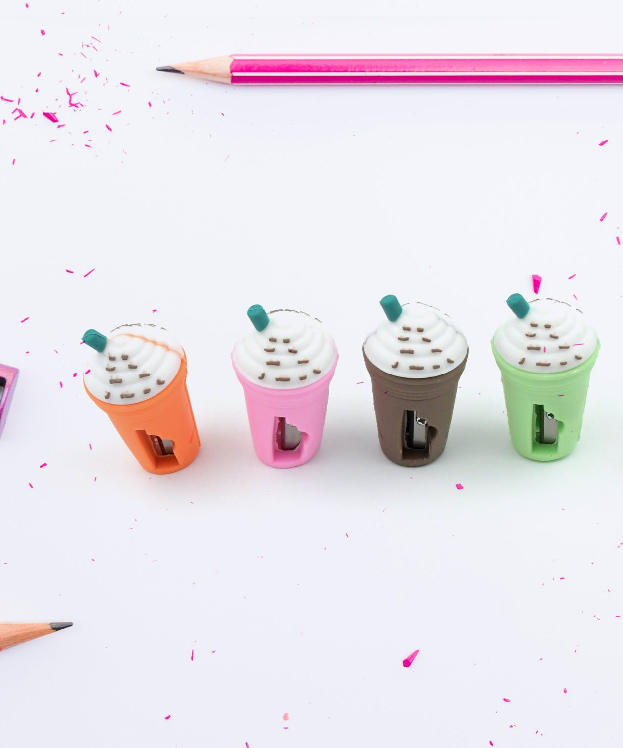 2In1 3D Cute Coffee Or Ice cream Shape sharpner Like Rotary Manual Pencil Sharpener for Kids  Ice Cream Style Office School Supplies, Back to School Gift for Students,Kids Educational Stationary kit, B'Day Return Gift (1 Pc)