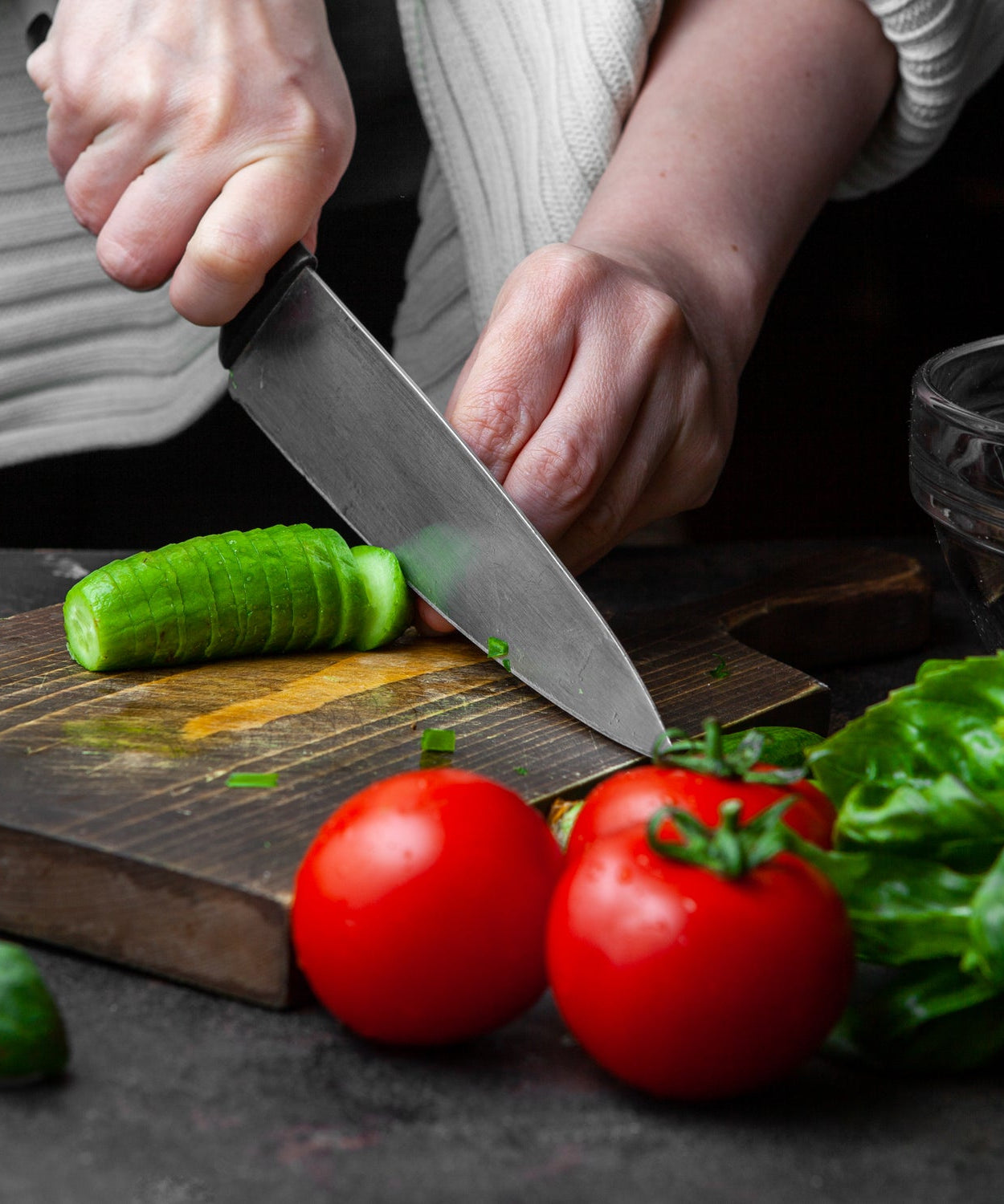 Sharp and durable 5-piece knife set for kitchen use.