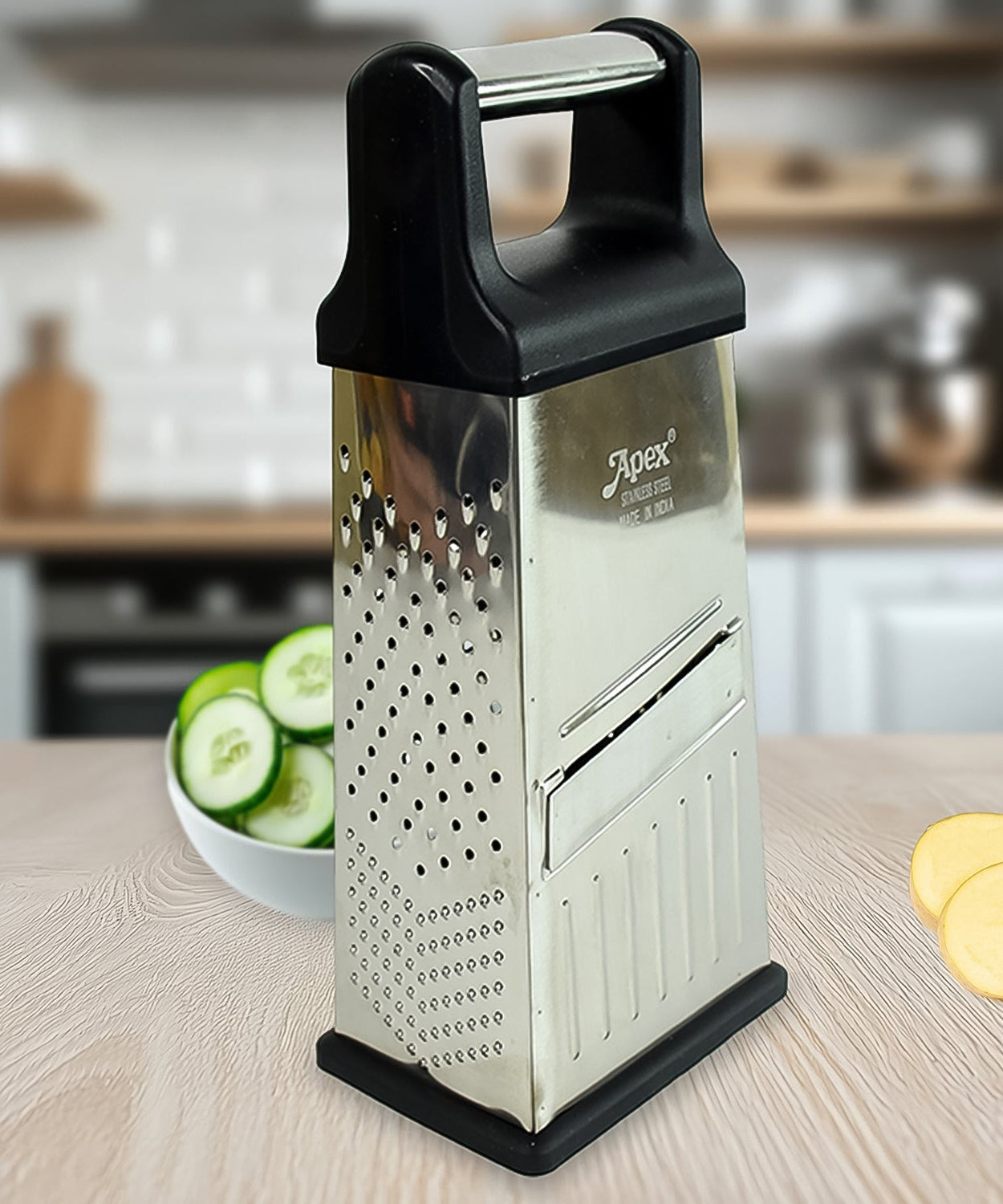 Apex 5-in-1 Master Stainless Steel Multipurpose Slicer and Grater