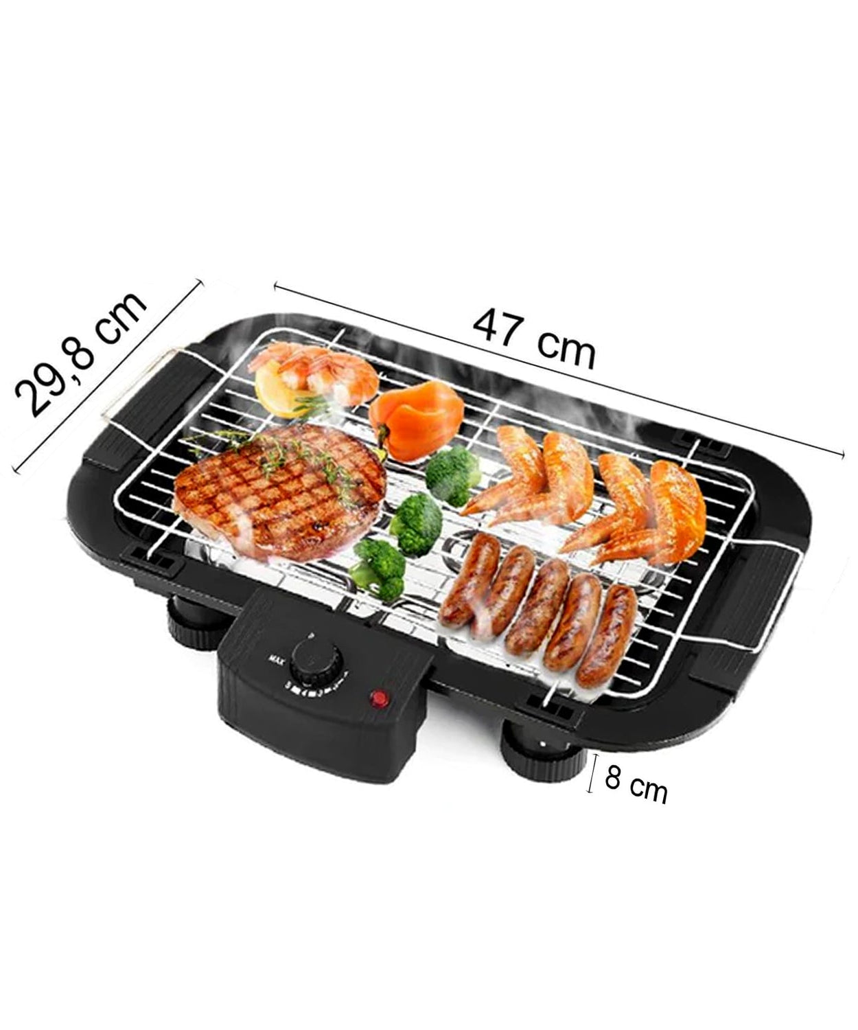 Grill with non-stick surface.