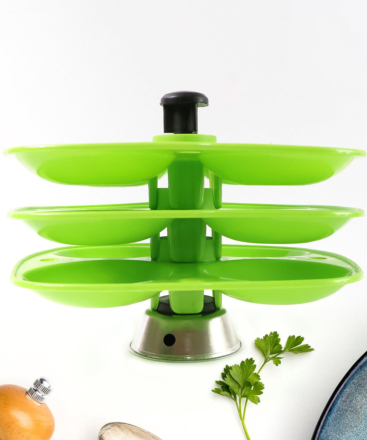 3 Layer Idli Stand for Holding and Serving Idlis (Household Kitchen Use)