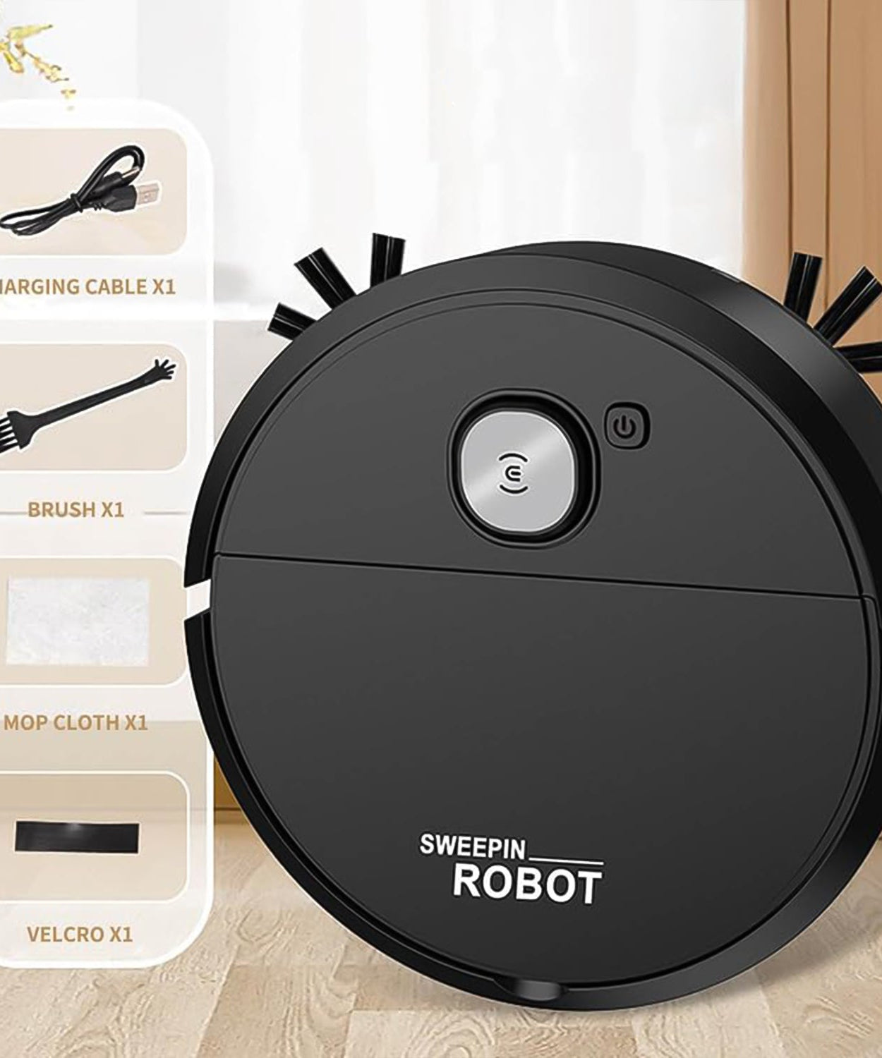 Vacuum Cleaner Sweeping Robot (1 Pc)