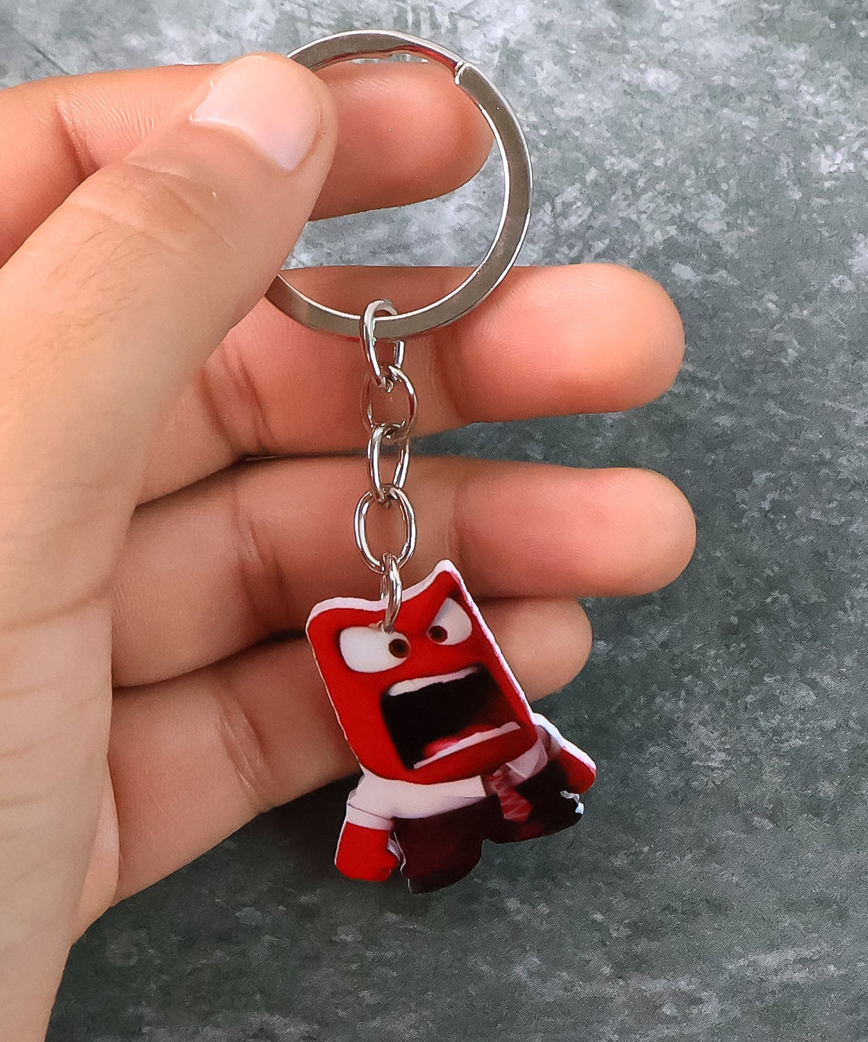 Transparent Acrylic Keyring