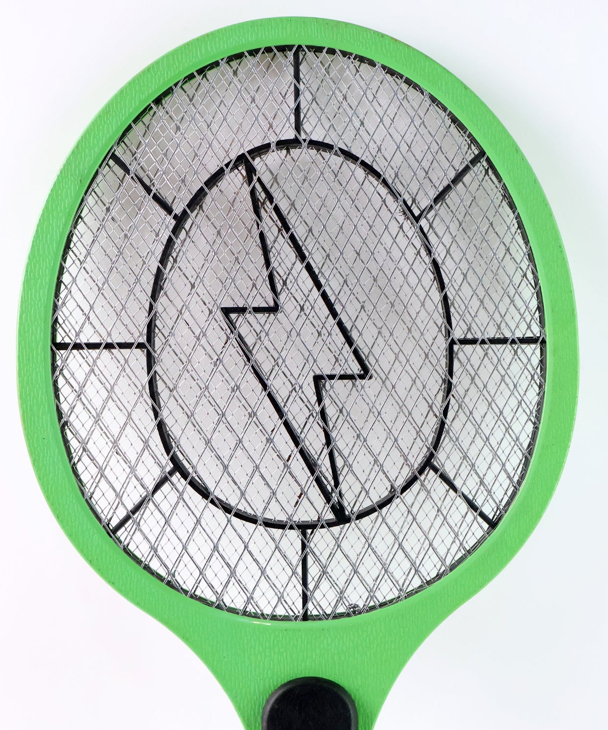 Green Rechargeable Electric Mosquito Killer Racket with Cable