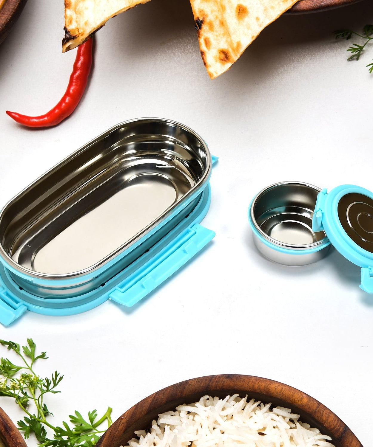 Stainless steel lunch box set