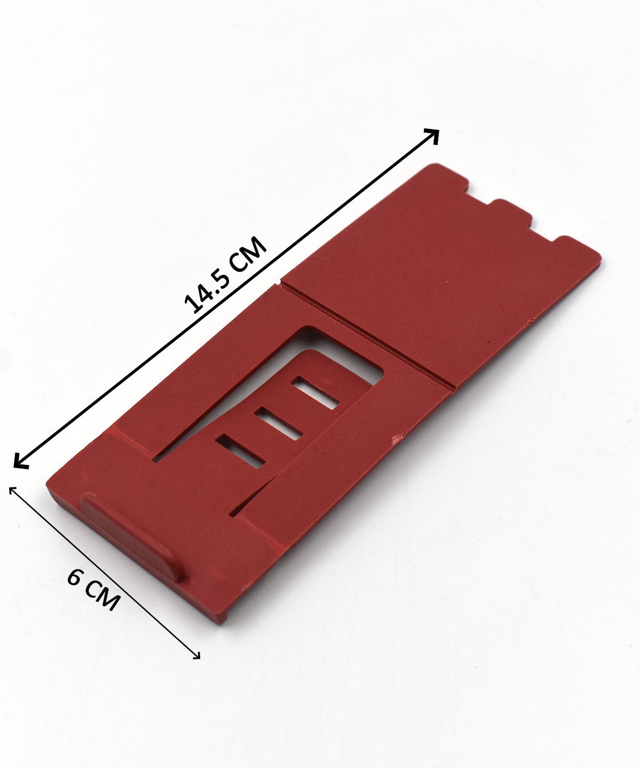 Adjustable mobile holder for easy phone support on desks.