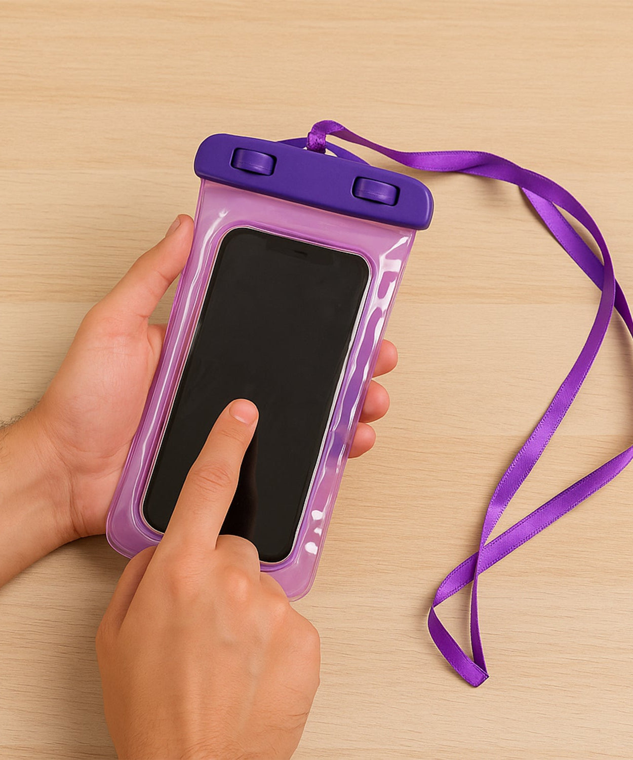 Pouch Cover Mobile Water Protector (1 Pc / Mix Color / Mix Design)