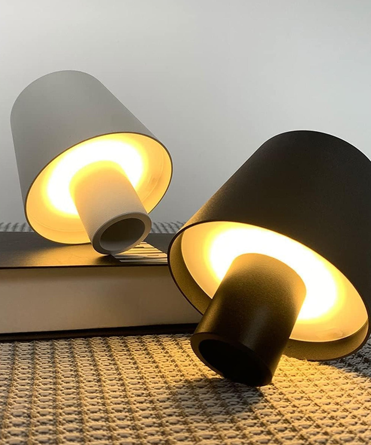 USB Rechargeable LED Bottle Lamp – 3 Color Dimmable Wireless Table Light for Home & Bar (1 Pc)