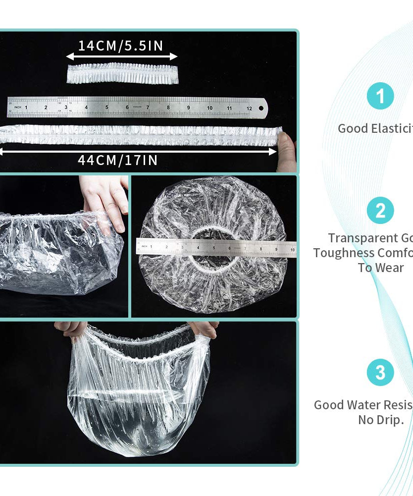 Individually wrapped bath caps for travel