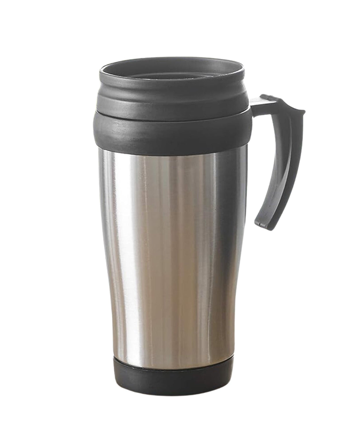 Stainless Steel Vacuum Glass Insulated Glass Coffee Cups (With Lid & Handle / 1 pc)