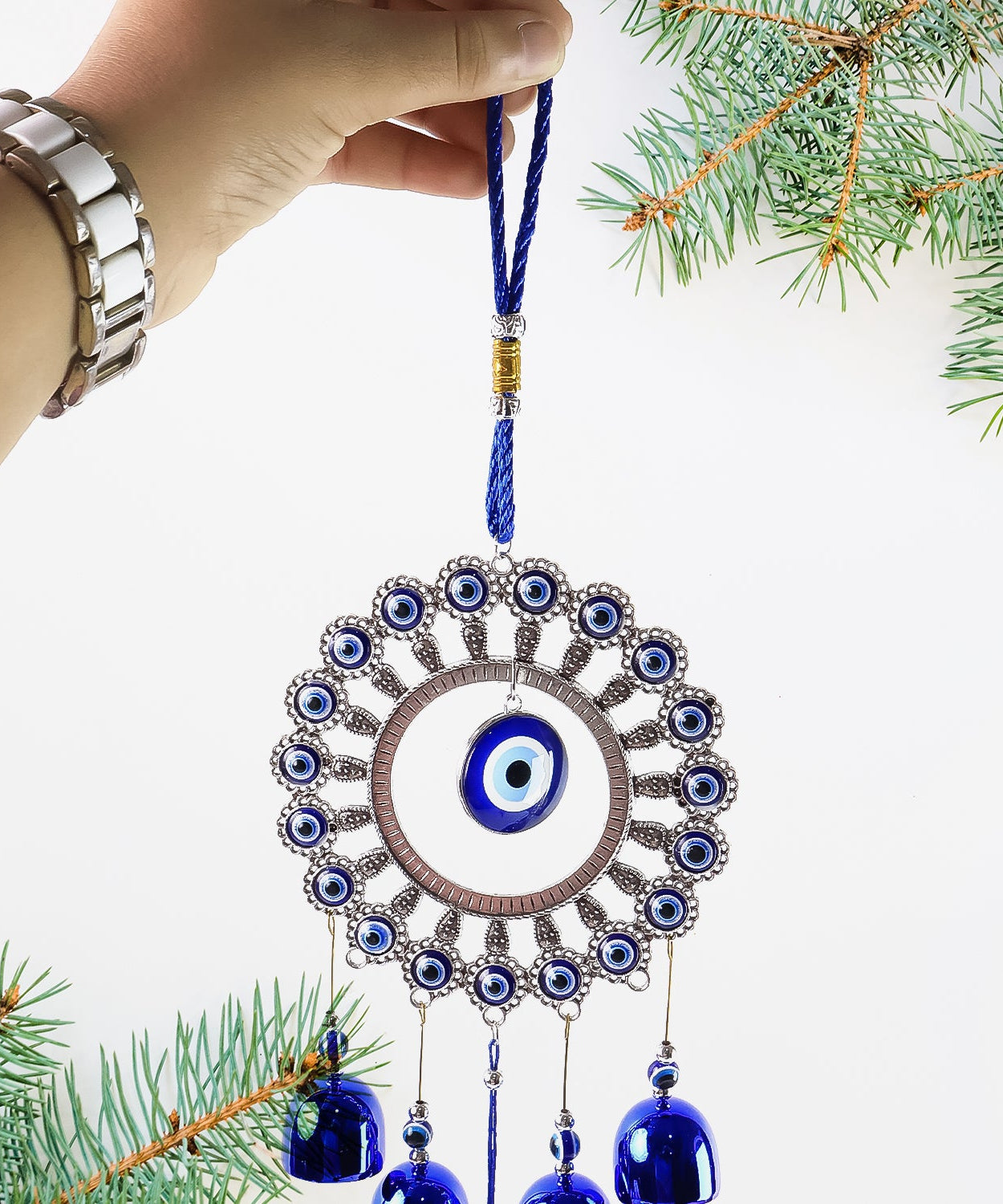 Decorative OM Evil Eye Wind Chime Wall Hanging (Mix Desin & 1 Pc)