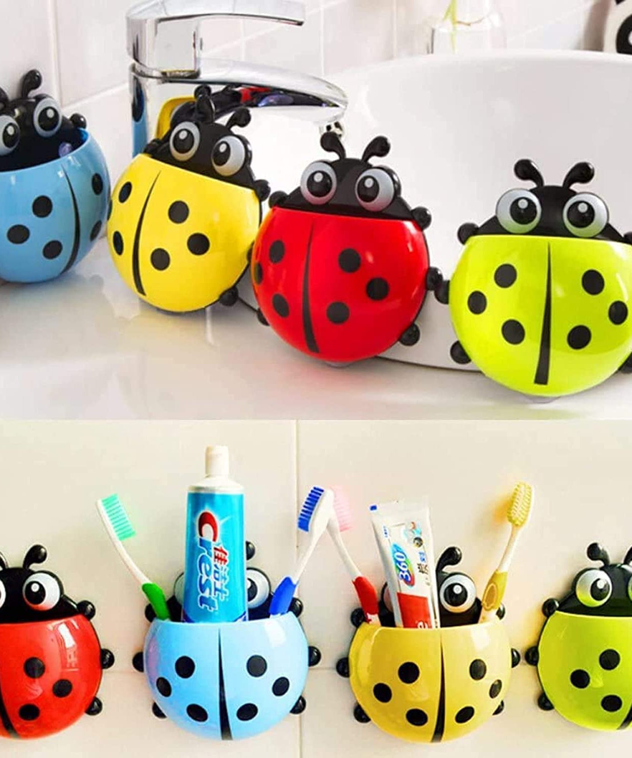 Ladybug Toothbrush Holder (1 Pc)