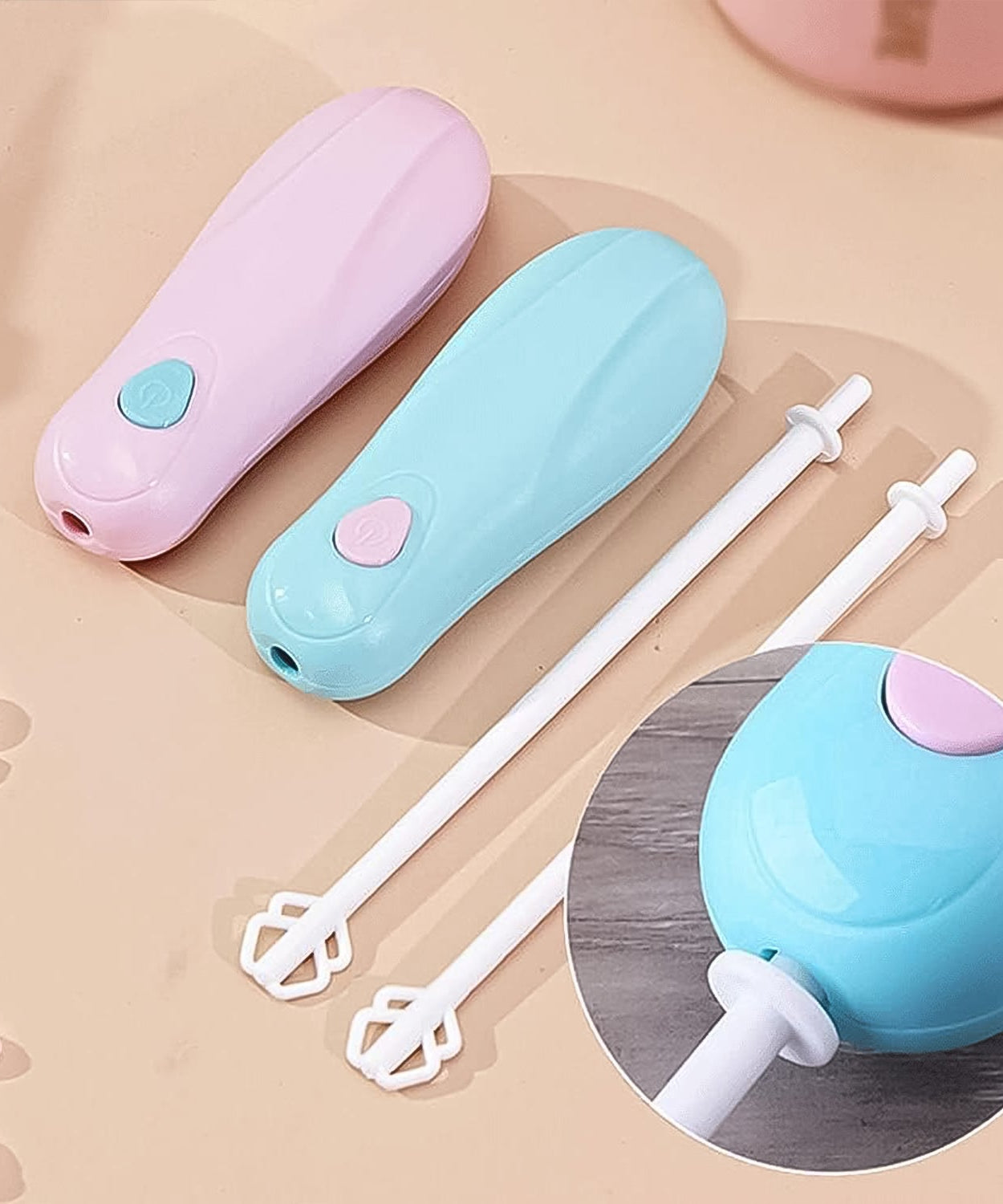 Handheld Plastic Electric Mixer Blender (1 Pc /Battery Not Included)