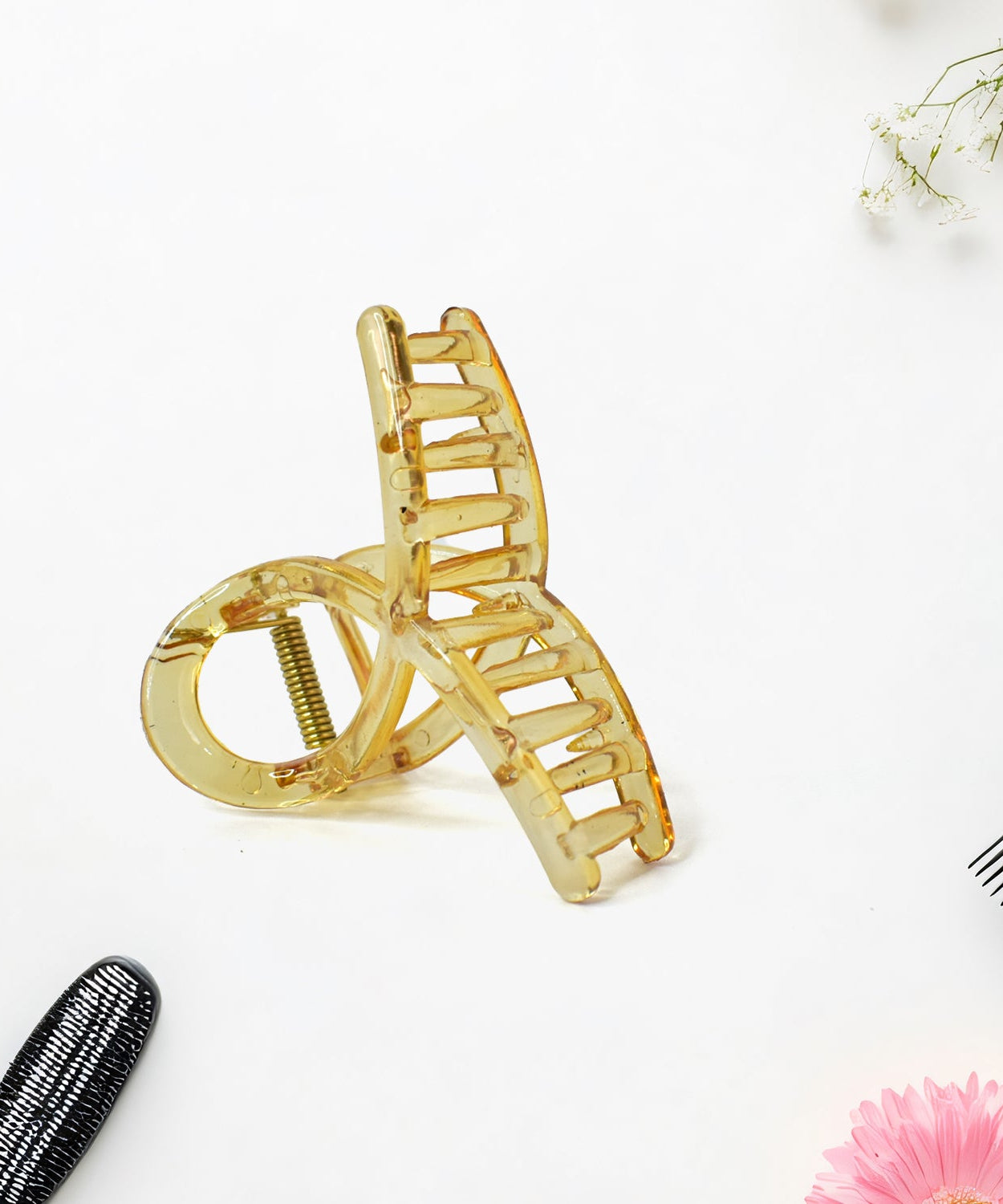 Plastic Hair Clamp Grip, Simple Matte Hair Barrette Clamp (1 Pc)