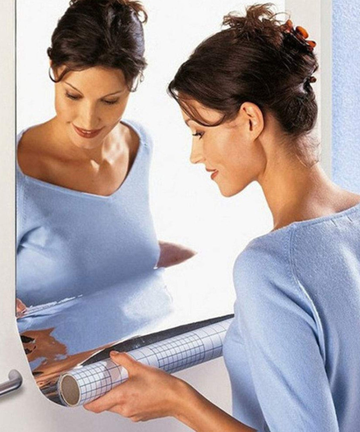 3D Mirror Wall Stickers Wall Mirror Decorative Mirror Paper for Home, Living Room Wall, Bedroom Wall, TV Backdrop Use Paper (100×50 Cm / 3 Pc )