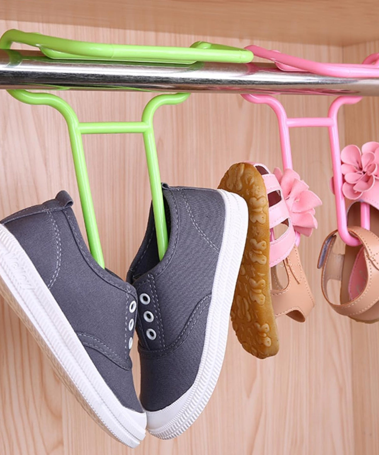 Multi-Function Drying Rack & Shoe Organizer – Hanging Storage Shelf for Wardrobe & Closet, Shoe Stand & Holder (2 Pc Set)