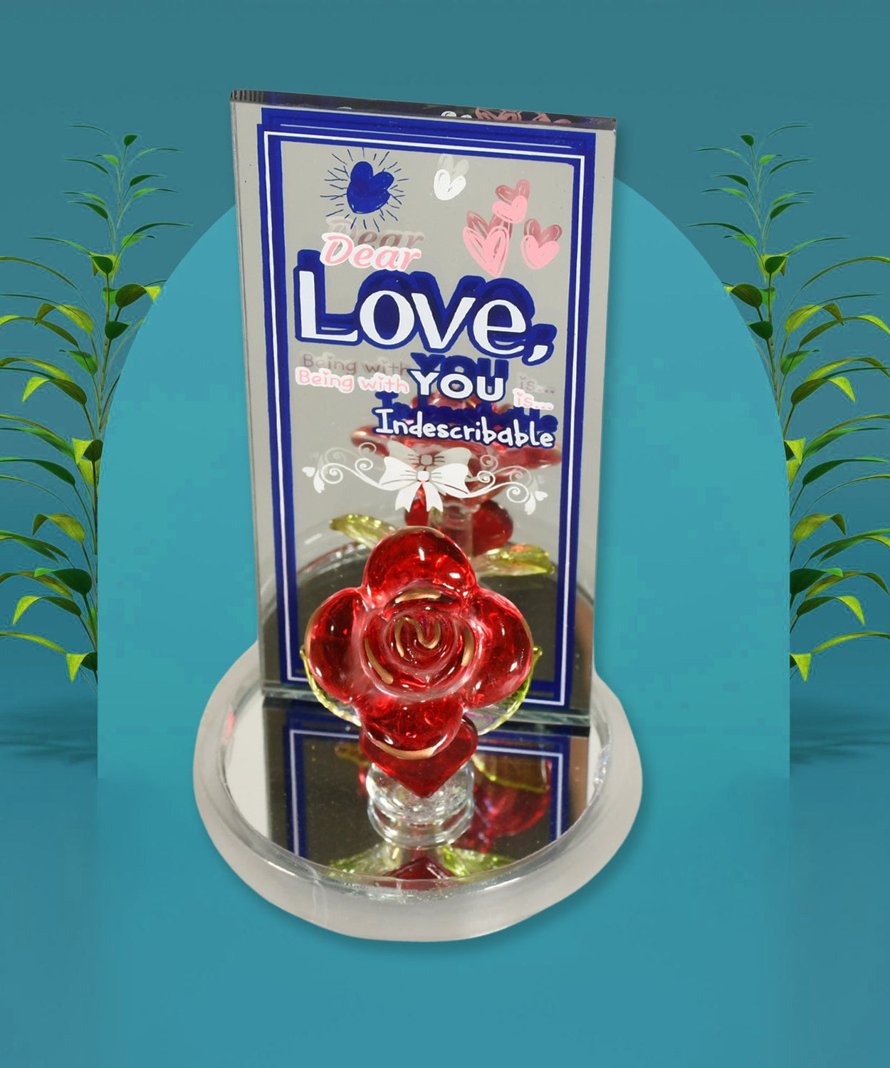 Lovely Rose Showpiece – Romantic Gift Set for All Occasions (1 Pc)