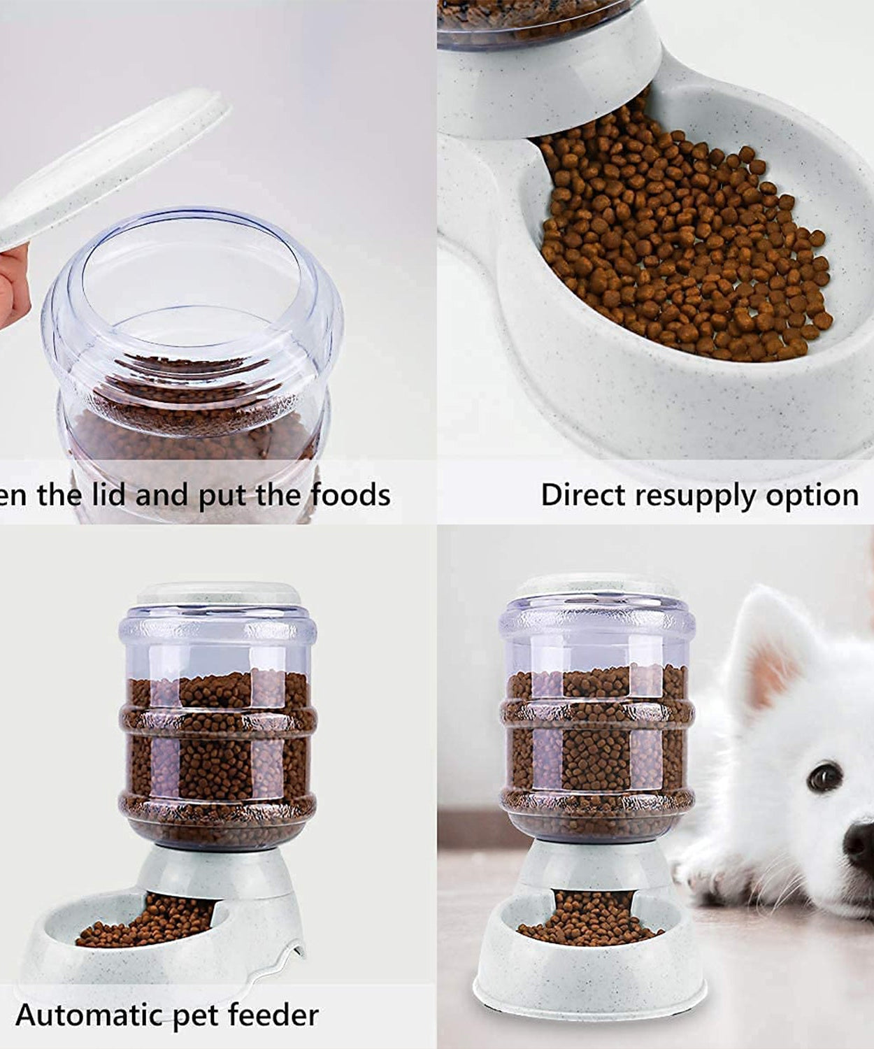 Automatic Pet Food Dispenser Self-Dispensing Pet Feeder Food Dispenser
