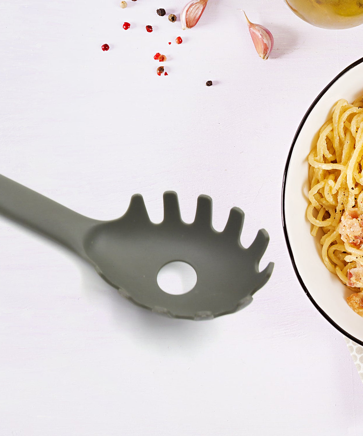 Plastic Kitchen Accessories Whisk , Pasta Spoon & Soup Spoon Heat Resistant  Non Stick Spoons Kitchen Cookware Items  (1 Pc )