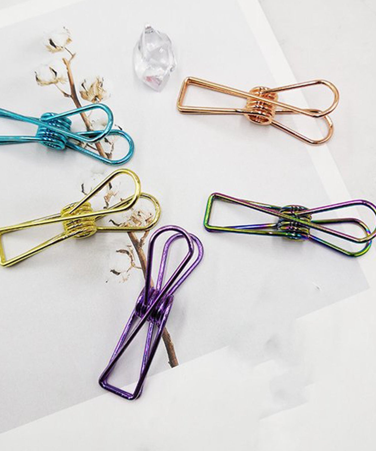 Multipurpose stainless steel hanging clips for laundry