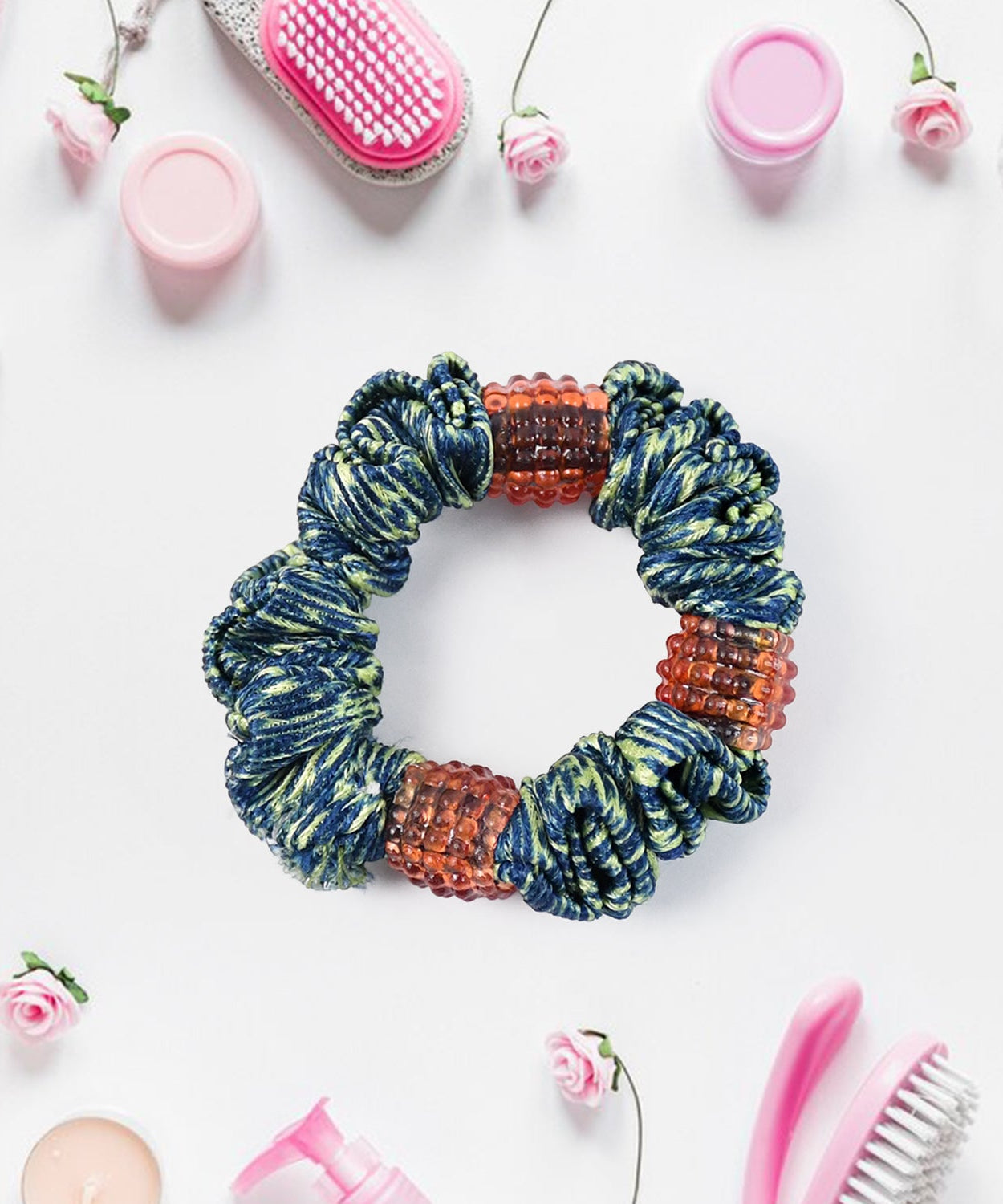 Small Hair Rubber Bands (Pack of 1 / Multicolour / Design), Hair accessories