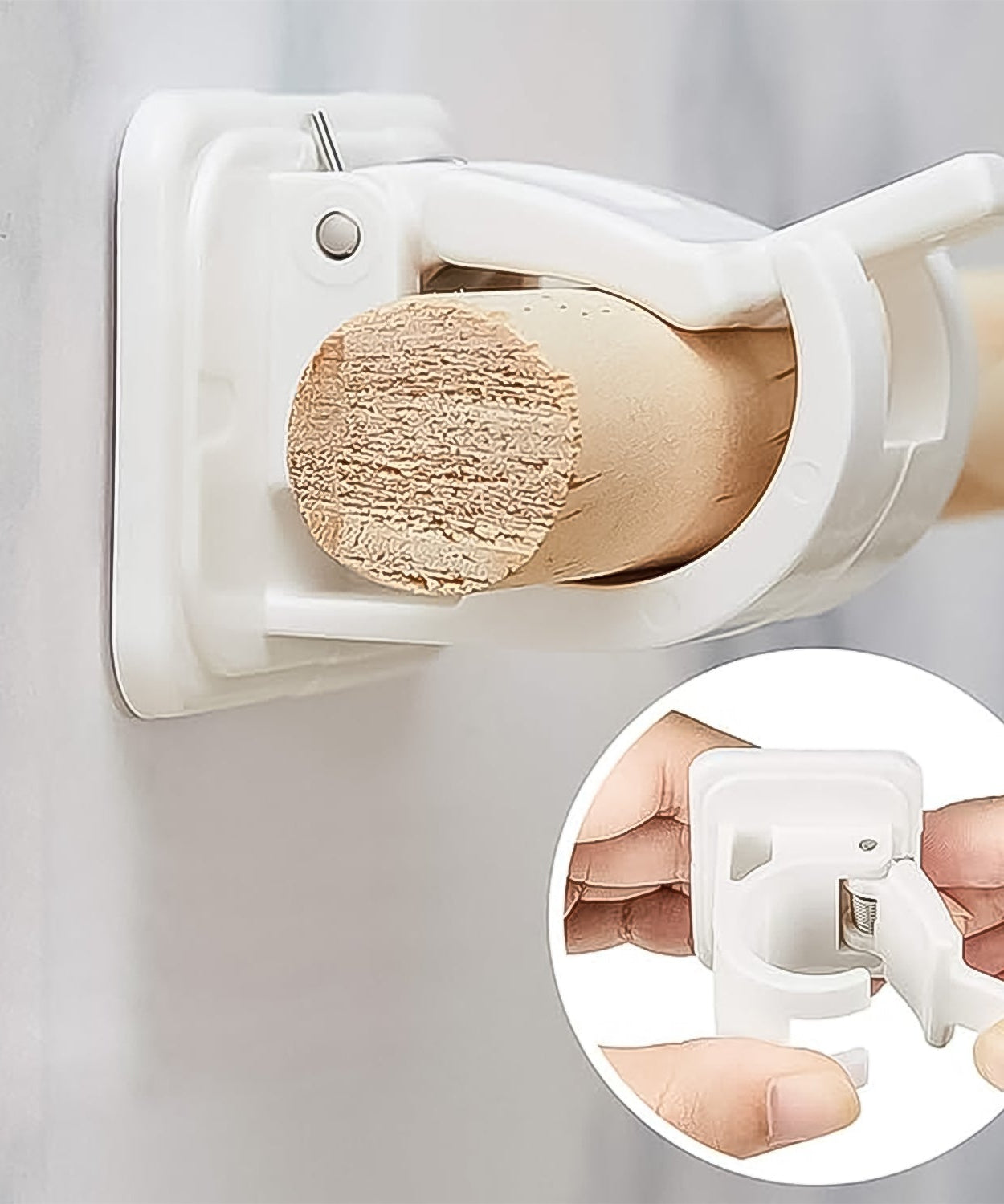 Curtain Rod Holder, Self Adhesive Hooks (2 Pcs Set)