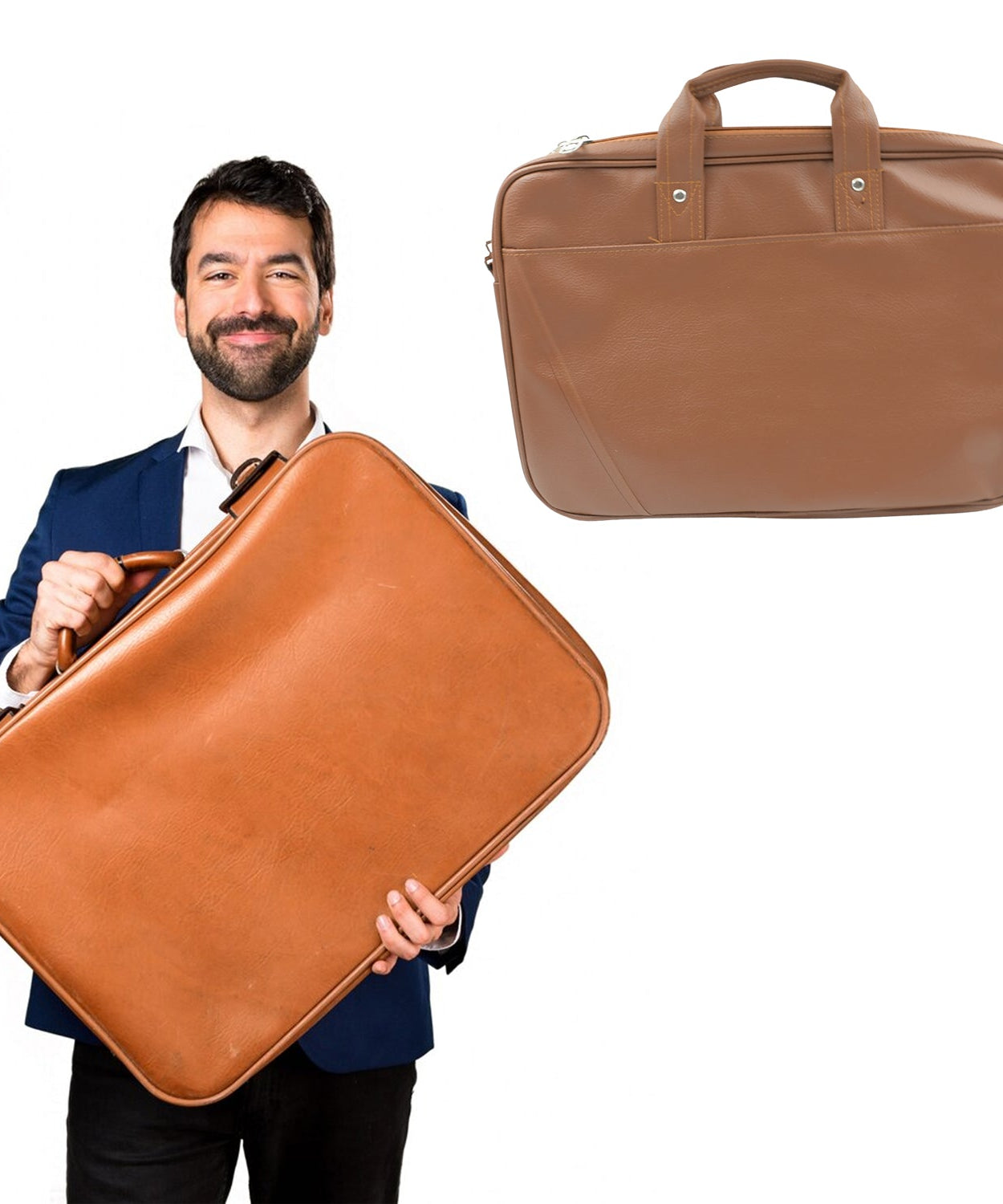 Multipurpose Bag, Shoulder Side Bag Office Laptop Faux Leather Executive Formal Laptop & MacBook Messenger / Office / Travel / Business / Shoulder / Hand / Sling Bag for Men Women with Multiple compartments