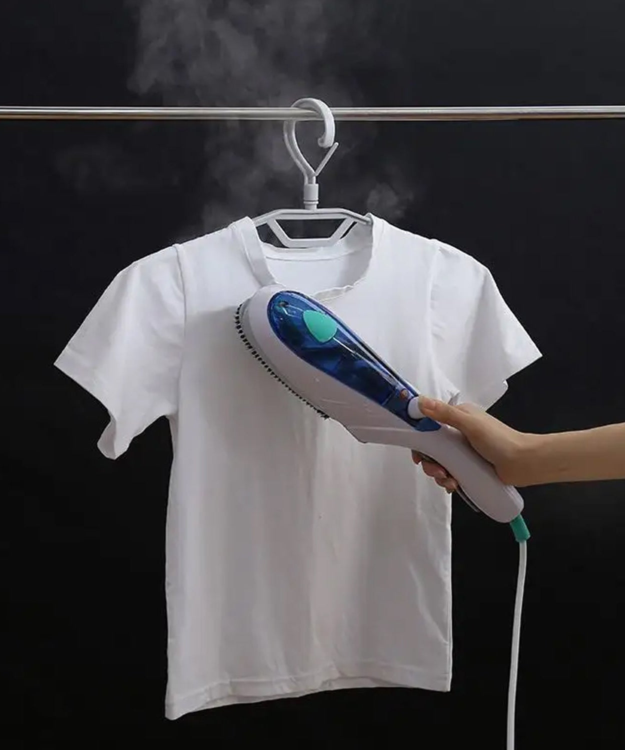 Steam iron for clothes, portable and compact