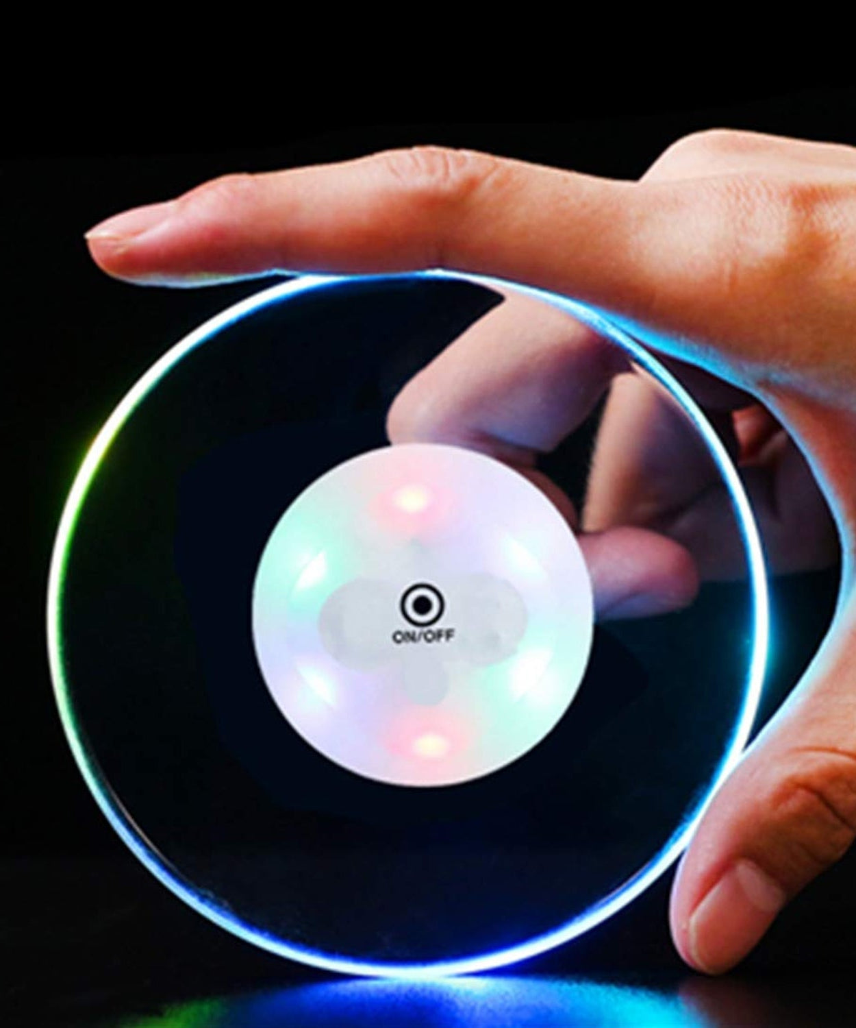 Round Ultra-Thin LED Drink Coaster