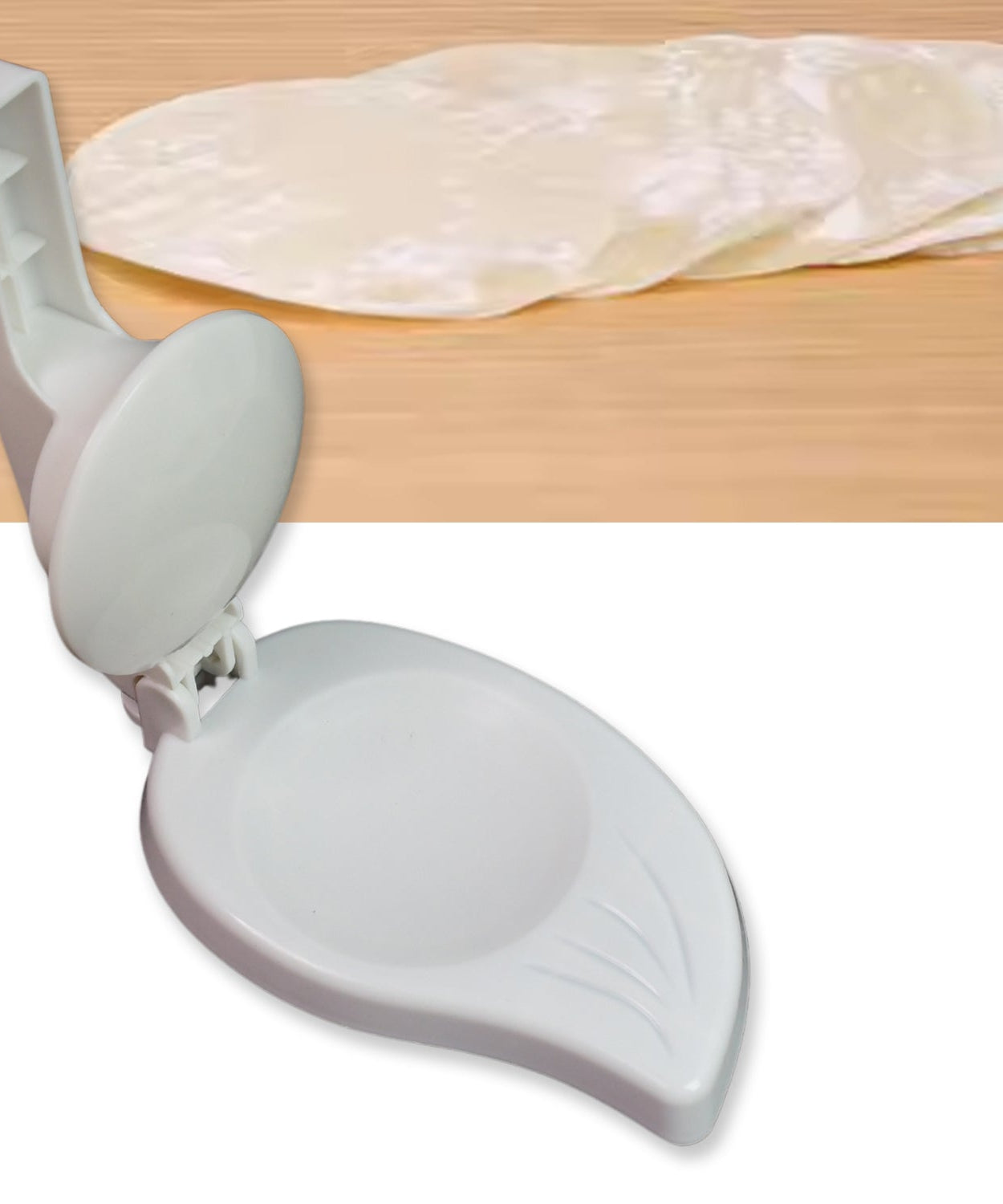 Plastic Puri Press Maker (1 Pc): Easy Chapati Roti Press (Kitchen)