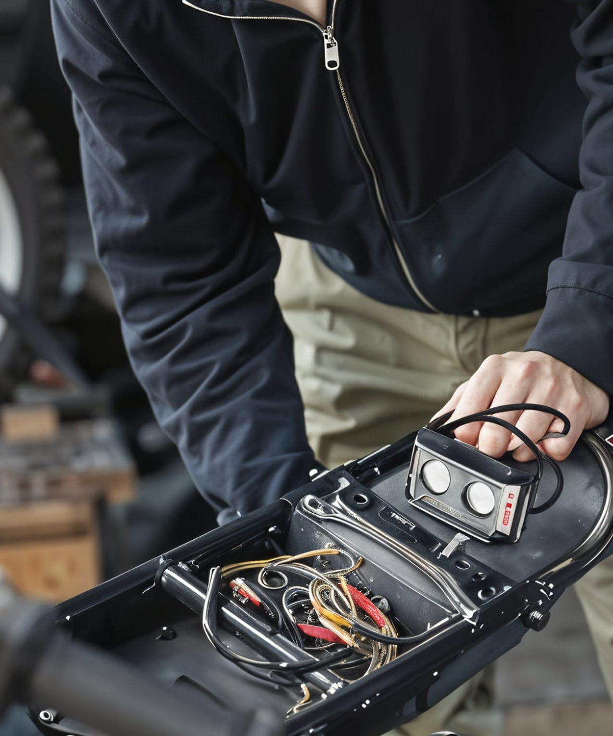 6 Mode LED Spotlight Universal Ultra Mini Double Lens Fog Light (1 Pc)