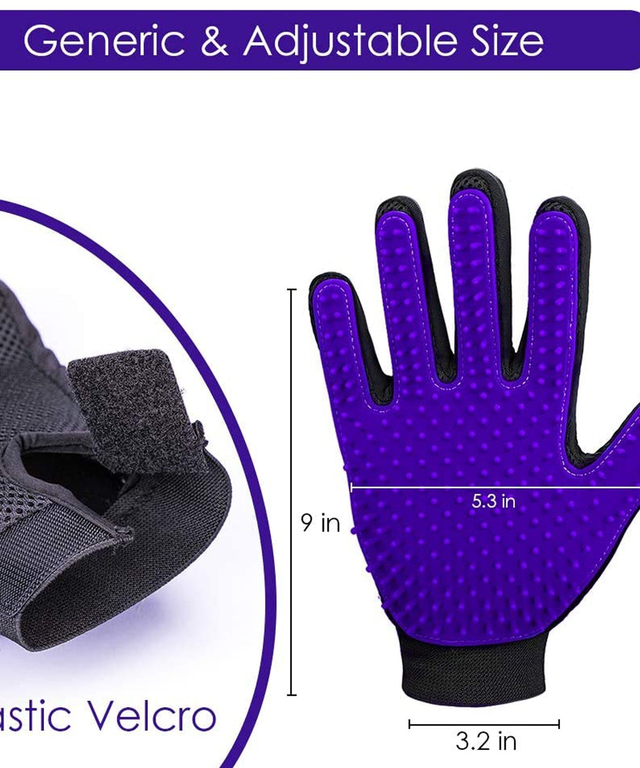 Soft bristle purple cleaning brush