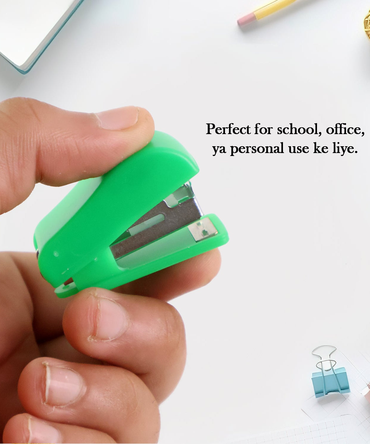 Mini Stapler with 1 Strip of Staples (1 Set)
