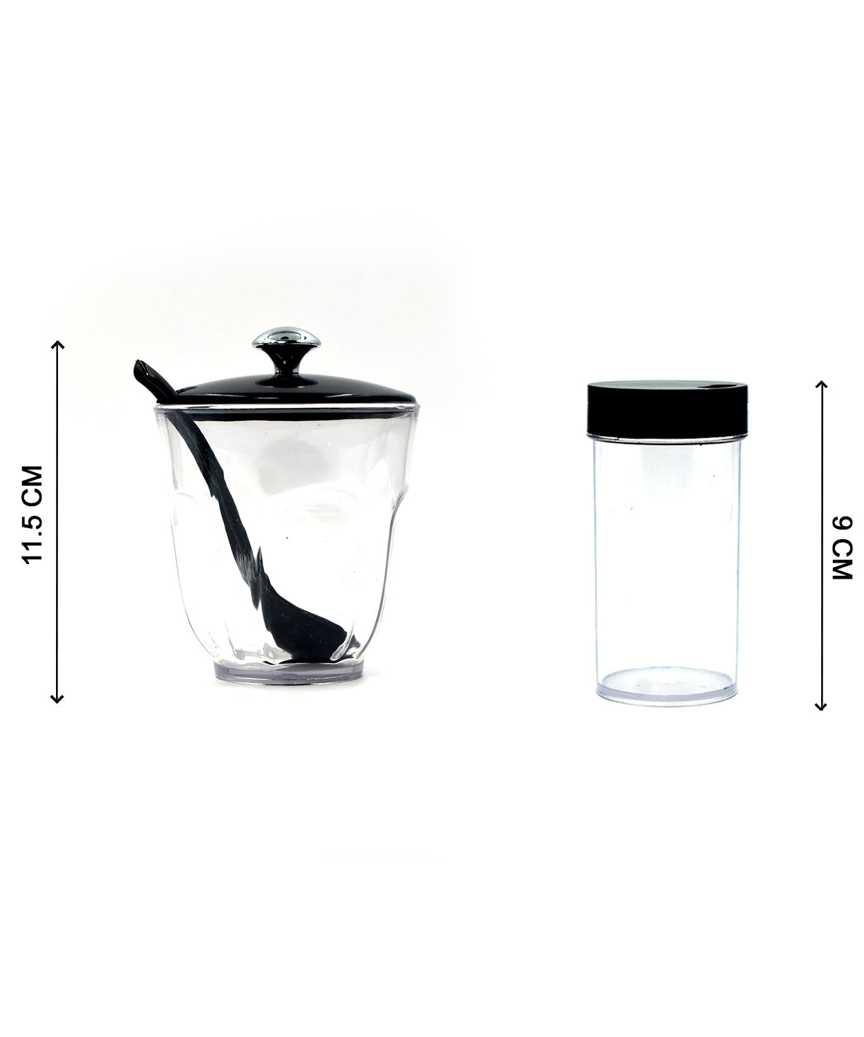 Single Ganesh Rendy spice jar, transparent, easy to access, kitchen condiment.