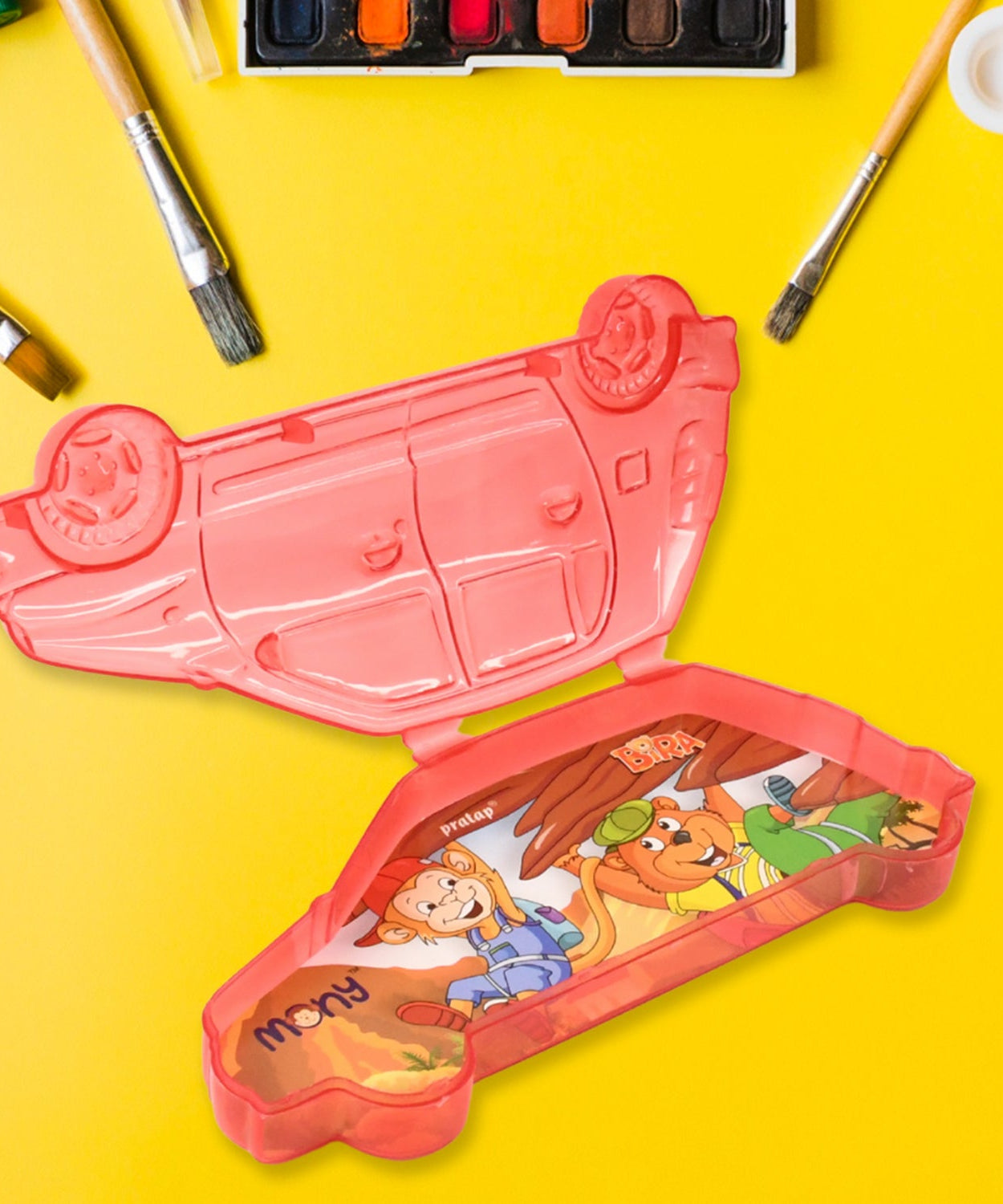 Car Shaped Double Layer Pencil Box