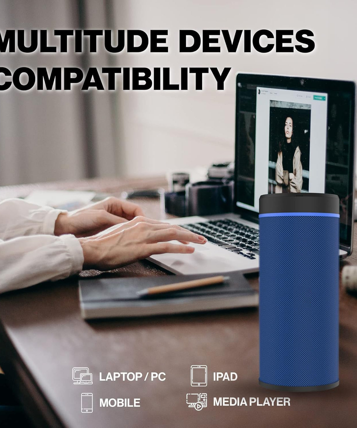 Portable Speaker / Rechargeable / Splash Proof Wireless High Sound Bluetooth Speaker, Blootuth speaker (media player)