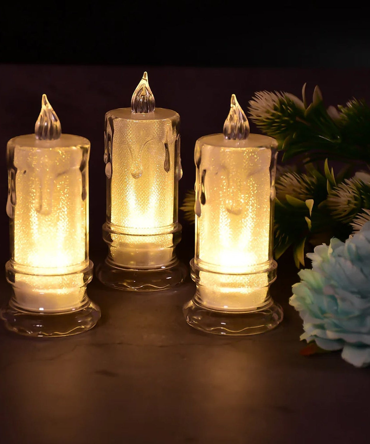 Festive Glow LED Candles