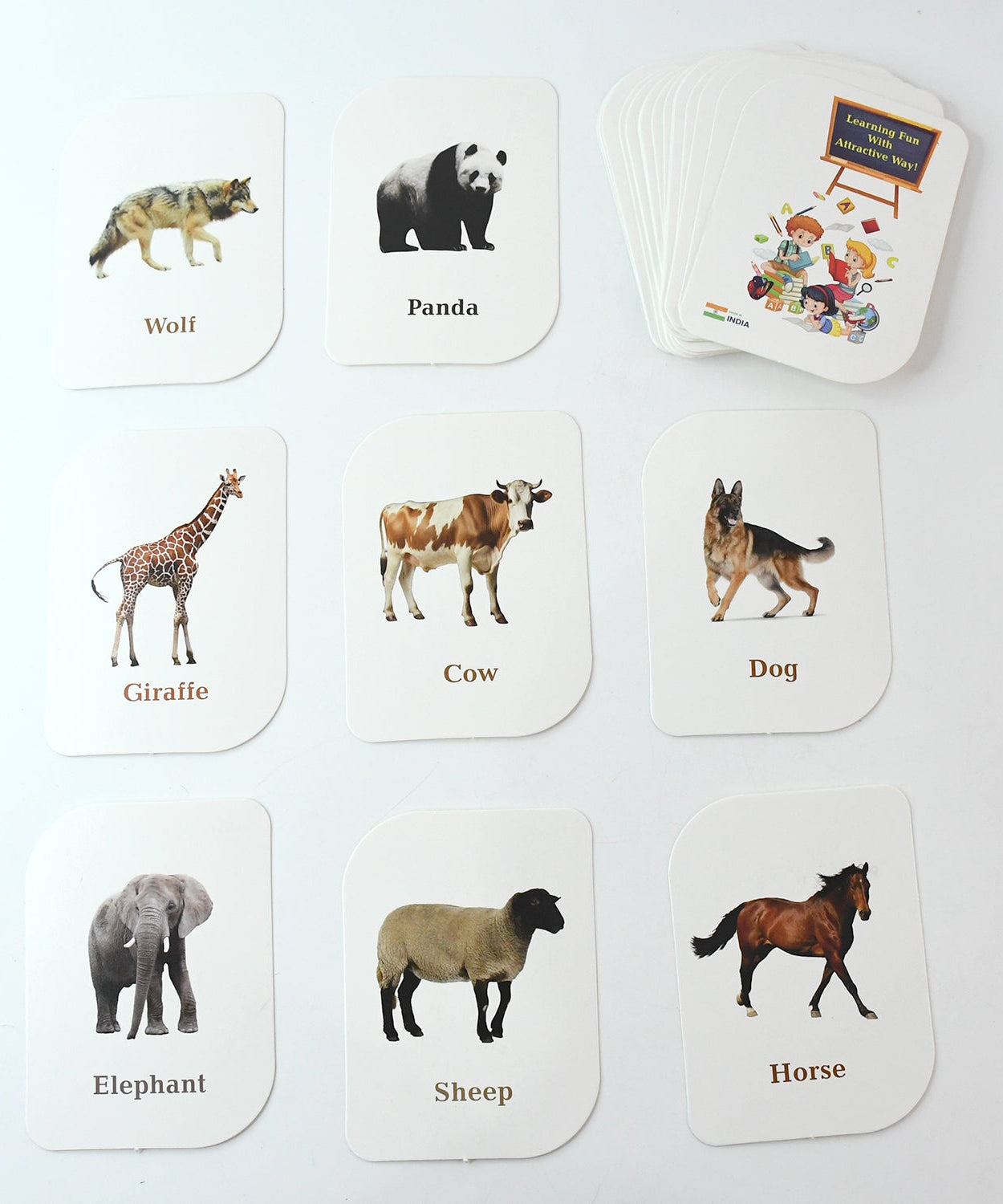 Kidkraft 32-Piece Animal Flash Cards Set