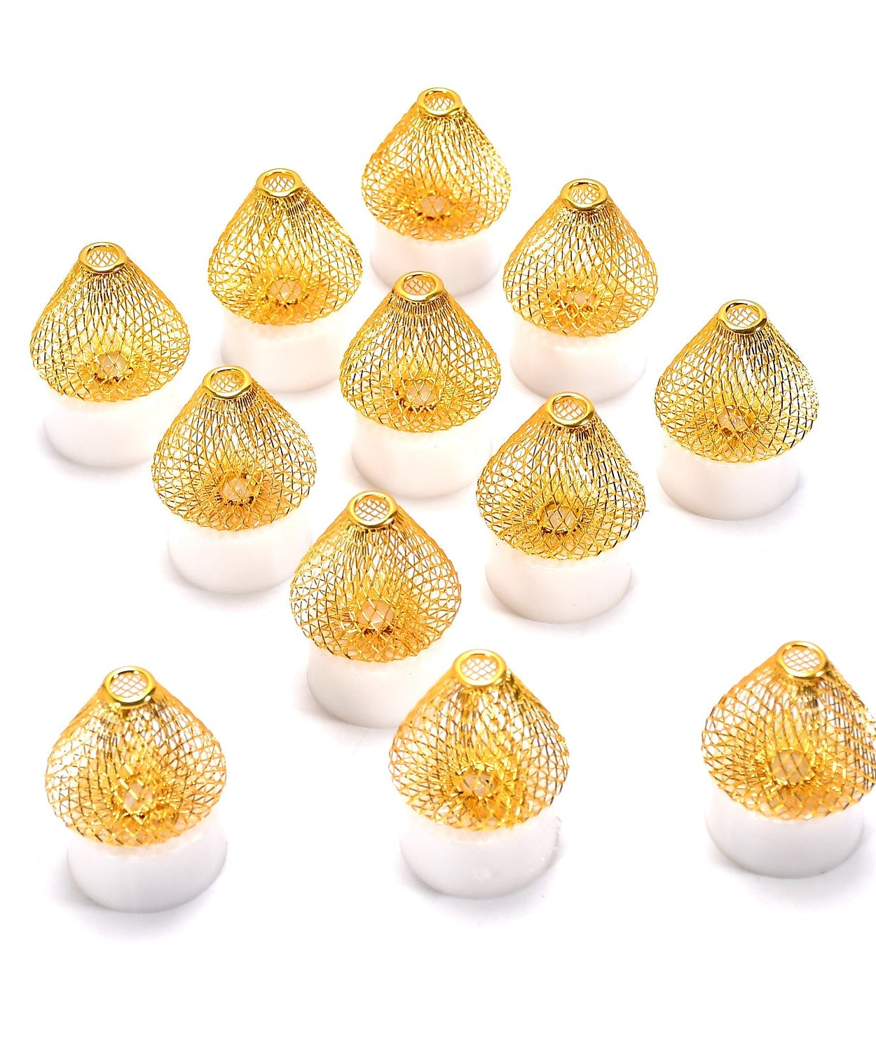 Acrylic LED candles, 12-pack, flameless and smokeless