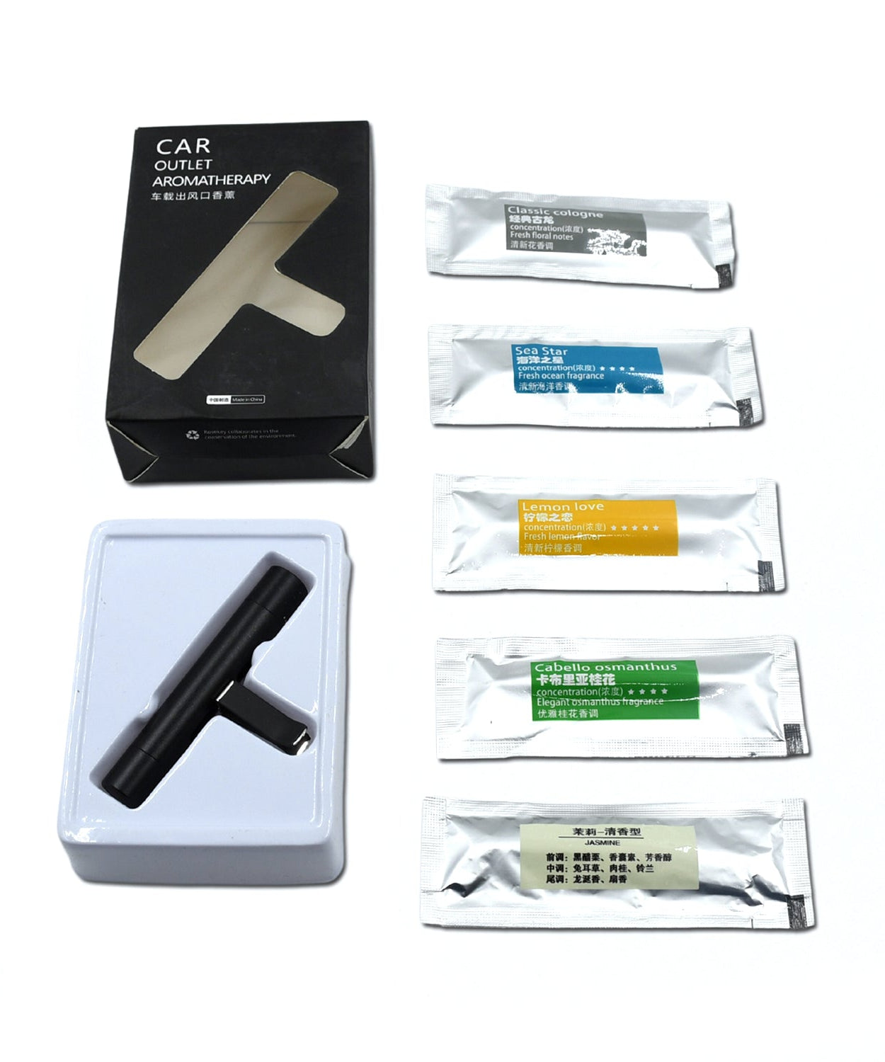 Sweet fragrance car air freshener for AC vent, ensures long-lasting freshness.