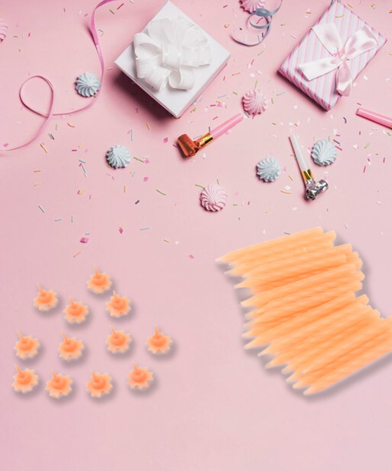 24-pack of birthday candles for parties.