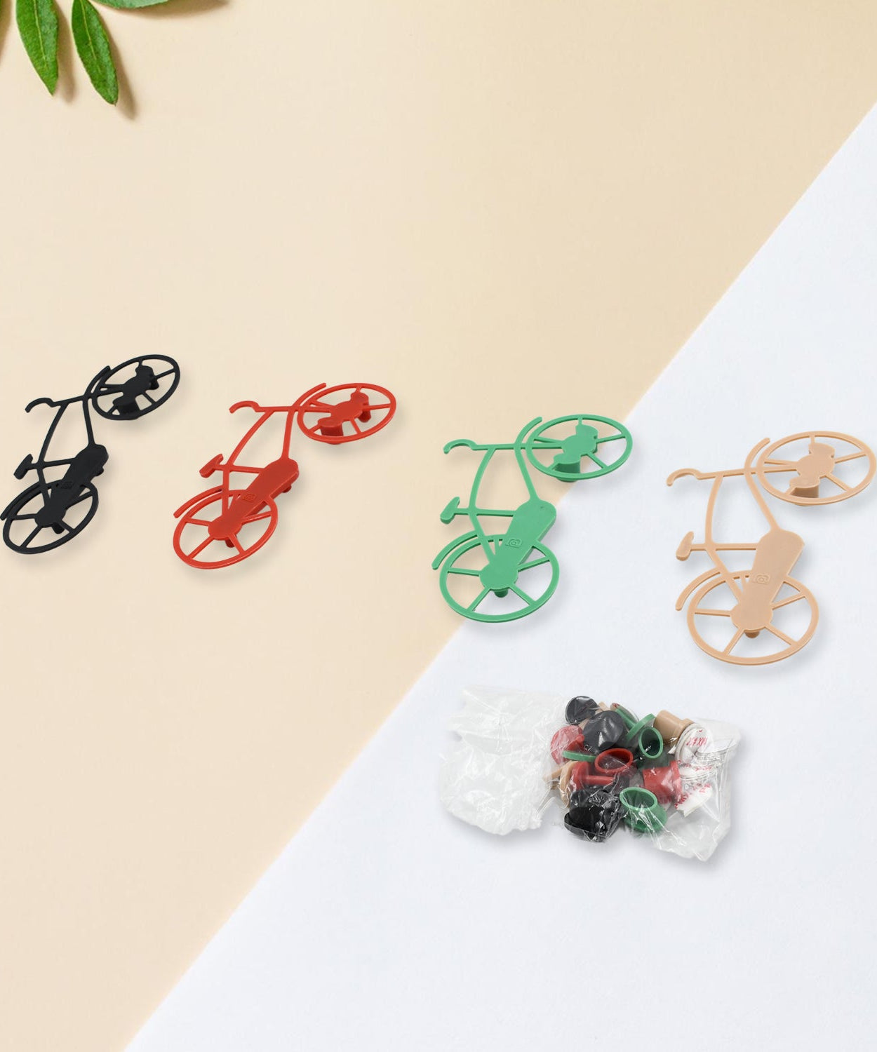 Bicycle key chain holder with wall mount