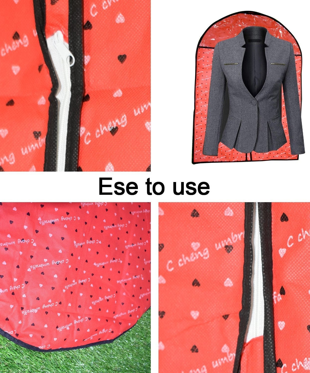 Breathable suit cover for men's blazer