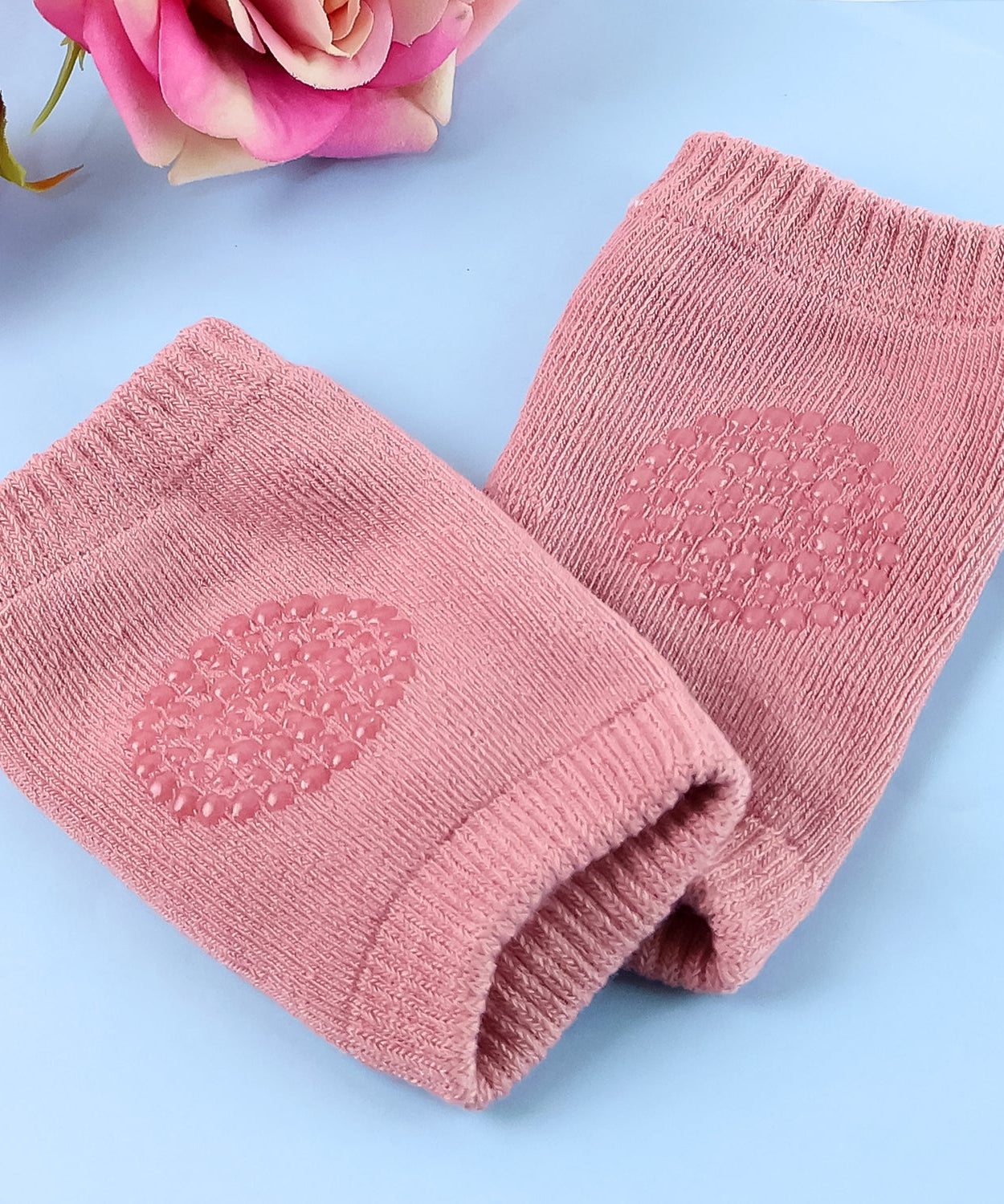 Stretchable Pink Knit Wool Leg Warmers
