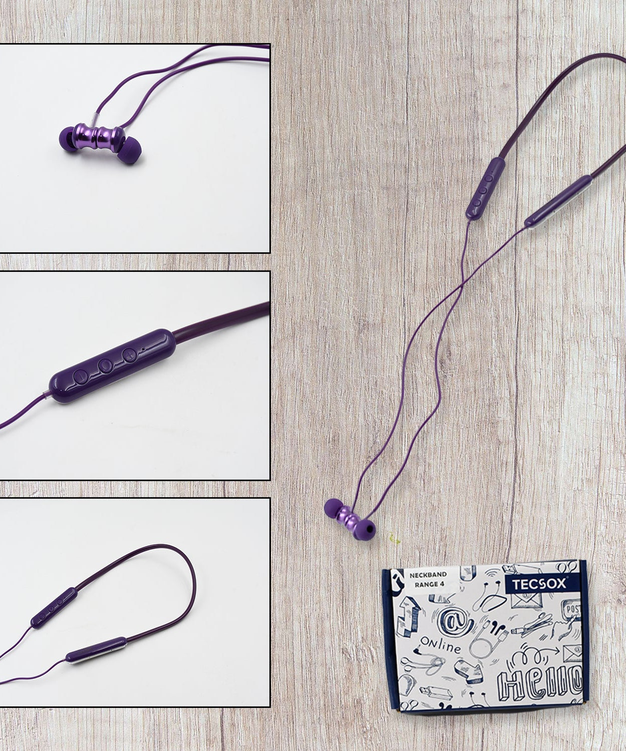 Bluetooth Headphone Neckband Sweat Resistant, Magnetic Earbuds (1 Pc)