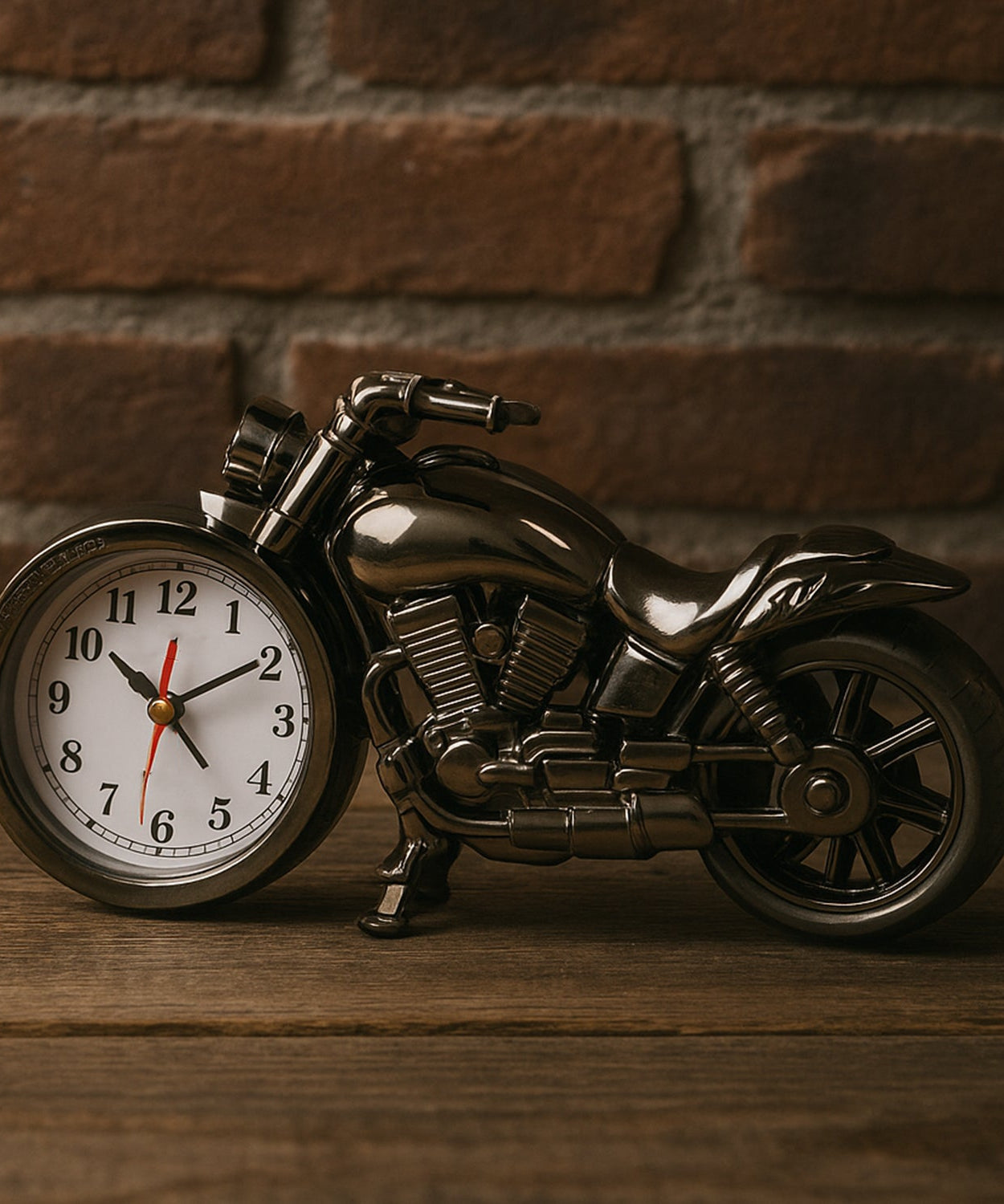 Motorcycle Alarm Clock, Motor Table Clock for Home Decor (1 Pc)