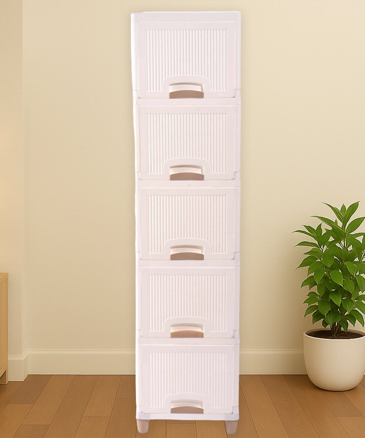 Multi-Purpose 5-Layer Plastic Storage Drawer Cabinet for Home and Office